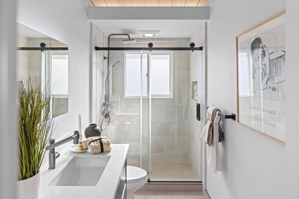 Bathroom, Glass Shower, Interior