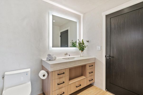 Bathroom, Interior, Wood Texture Flooring