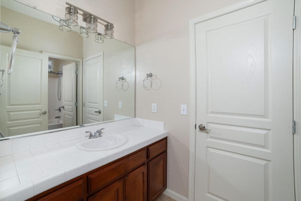 Bathroom, Dual Sink Vanities, Interior, Tile Countertops