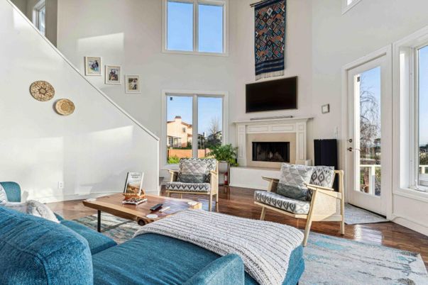 Fireplace, Interior, Living room, Wood Texture Flooring