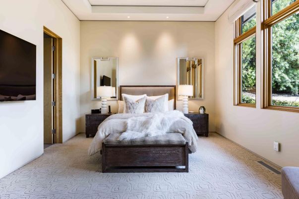 Bedroom, Interior, Recessed Lighting