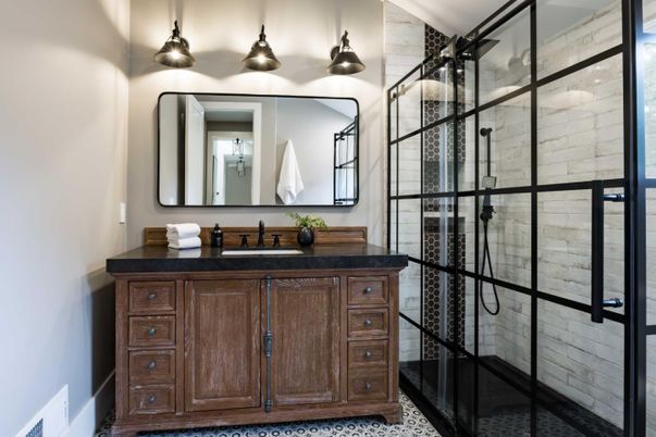 Bathroom, Glass Shower, Interior