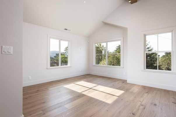 Empty room, Interior, Wooden Beams, Wood Texture Flooring