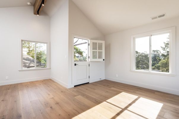 Empty room, Interior, Wooden Beams, Wood Texture Flooring
