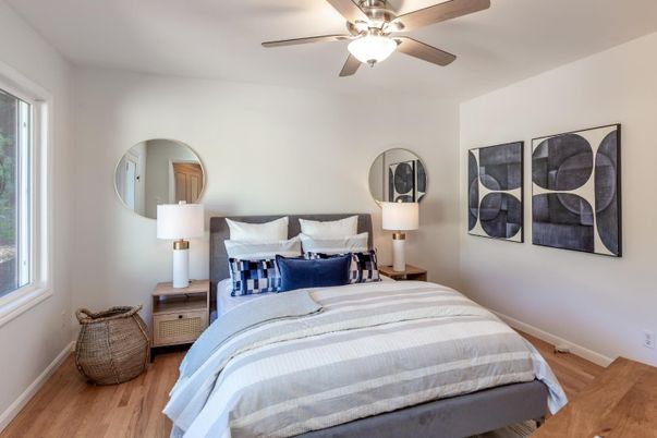 Bedroom, Interior, Wood Texture Flooring