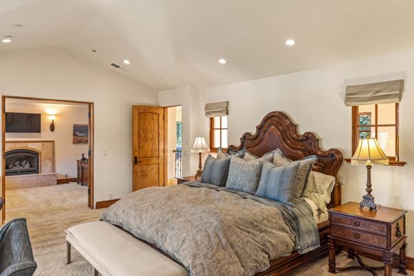 Bedroom, Fireplace, Interior, Recessed Lighting