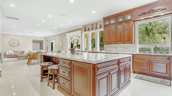 Dining room, Interior, Kitchen, Living room, Recessed Lighting