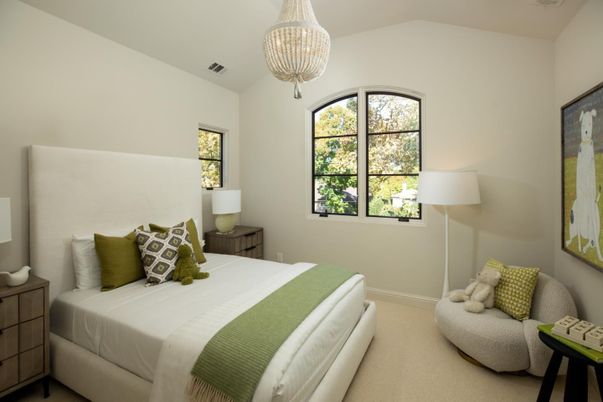 Bedroom, Chandelier, Interior