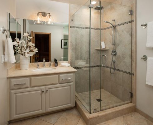 Bathroom, Glass Shower, Interior
