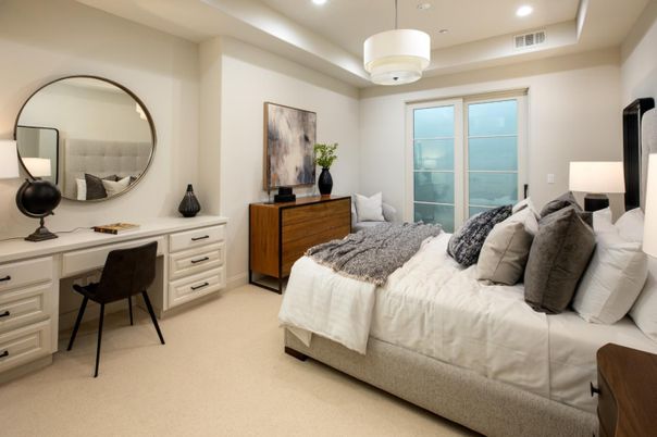Bedroom, Home Office, Interior, Recessed Lighting