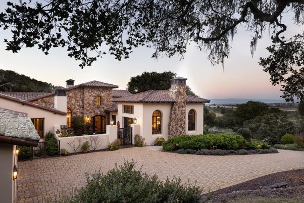 Backyard, Exterior, Facade, Mediterranean
