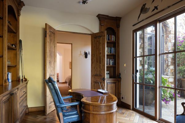 Home Office, Interior, Wood Texture Flooring