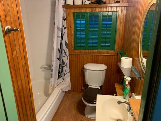 Bathroom, Interior, Wood Texture Flooring