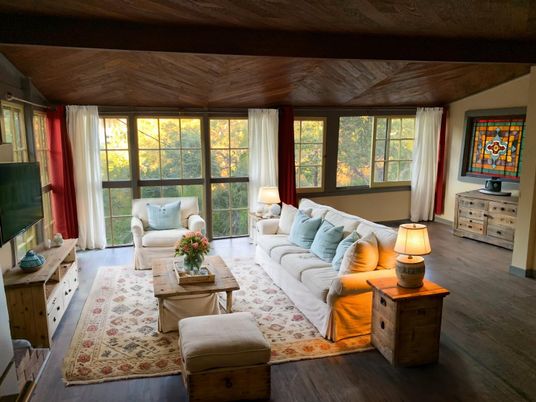 Interior, Living room, Wooden Ceilings, Wood Texture Flooring