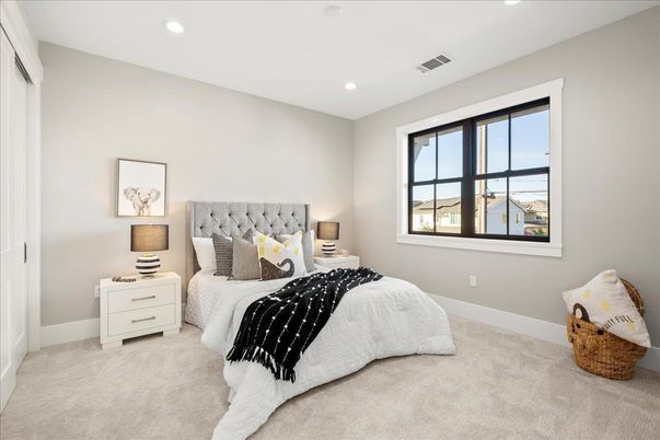 Bedroom, Interior, Recessed Lighting