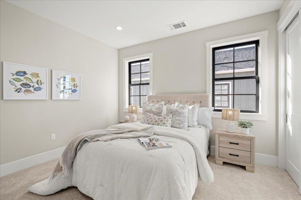 Bedroom, Interior, Recessed Lighting