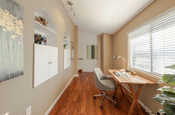 Home Office, Interior, Wood Texture Flooring