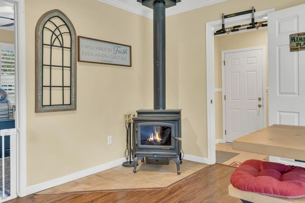 Fireplace, Interior, Wood Texture Flooring