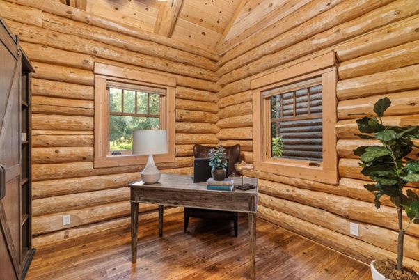 Home Office, Interior, Wooden Beams, Wooden Ceilings, Wood Texture Flooring, Wooden Walls