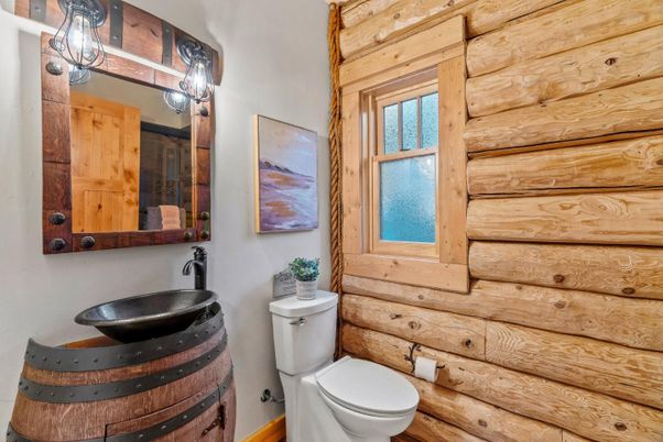 Bathroom, Interior, Wooden Walls