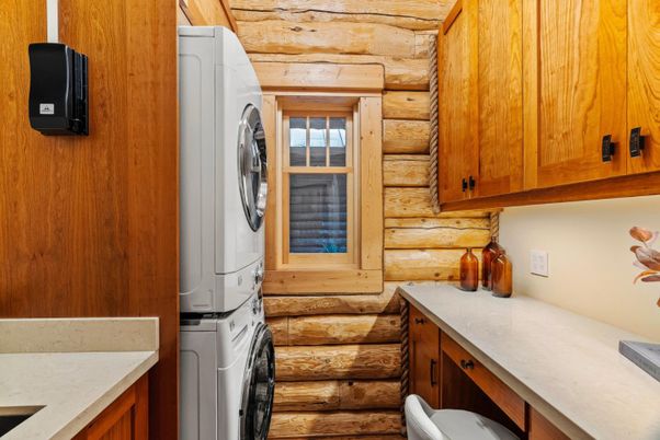 Interior, Washer, Wooden Walls