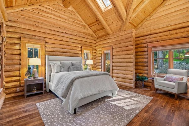 Bedroom, Interior, Wooden Beams, Wooden Ceilings, Wood Texture Flooring, Wooden Walls