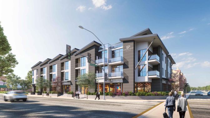 Exterior, Facade, Condo Building