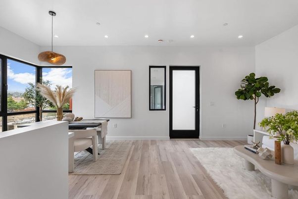 Game Room, Interior, Pendant Lights, Recessed Lighting, Wood Texture Flooring