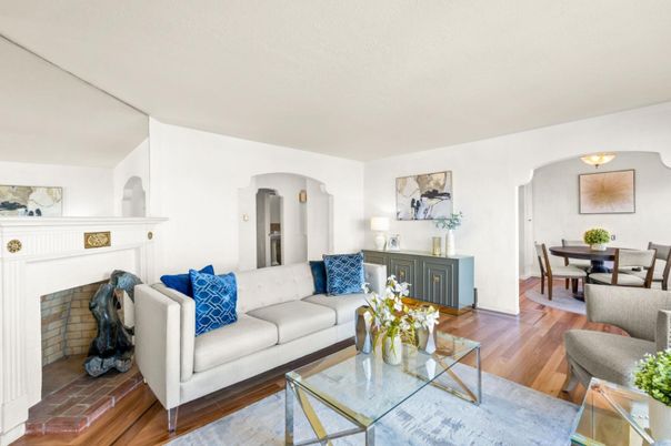 Dining room, Fireplace, Interior, Living room, Wood Texture Flooring