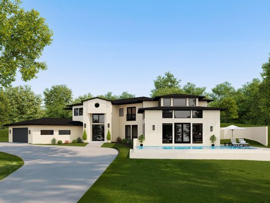 Backyard, Exterior, Facade, Pool, Modern