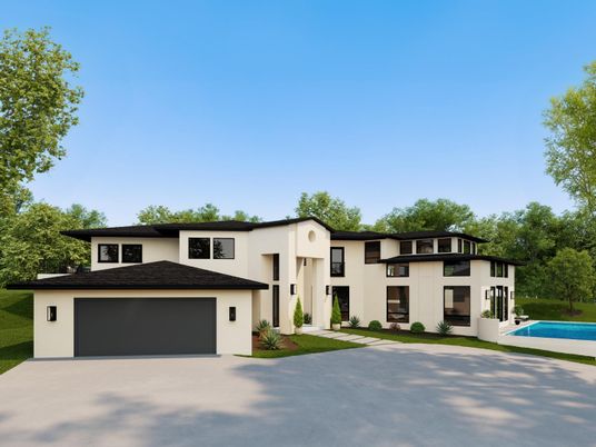 Attached, Backyard, Exterior, Facade, Pool, Modern