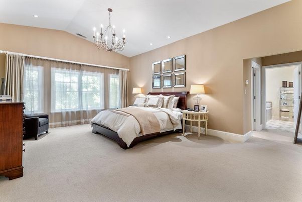 Bedroom, Chandelier, Interior, Recessed Lighting