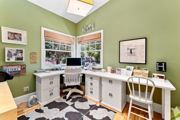 Home Office, Interior, Wood Texture Flooring