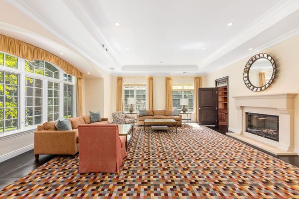 Fireplace, Interior, Living room, Recessed Lighting