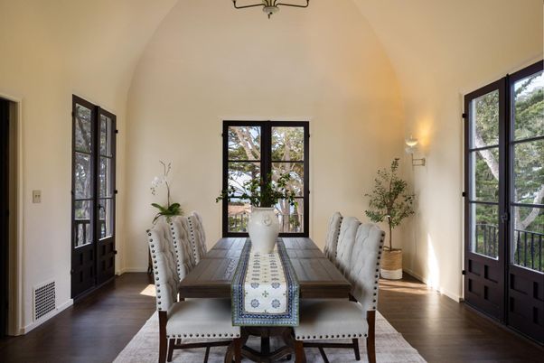 Dining room, Interior, Wood Texture Flooring
