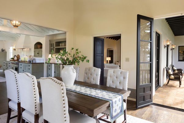 Dining room, Interior, Wood Texture Flooring