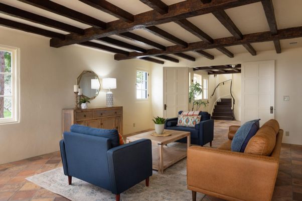 Interior, Living room, Wooden Beams