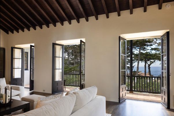 Interior, Living room, Water, Wooden Beams, Wooden Ceilings, Wood Texture Flooring