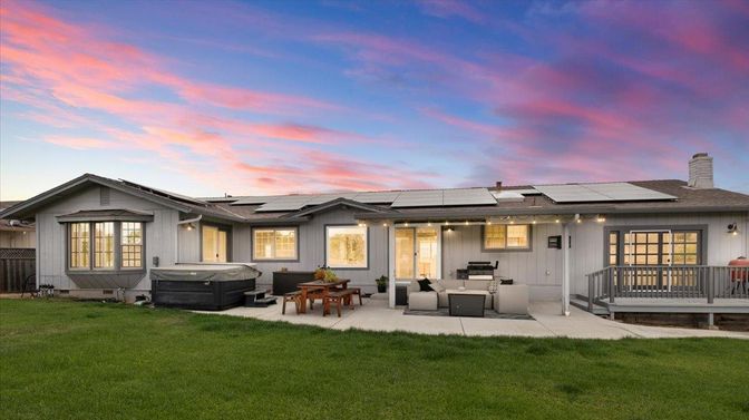 Backyard, Exterior, Hot Tub, Solar Panels
