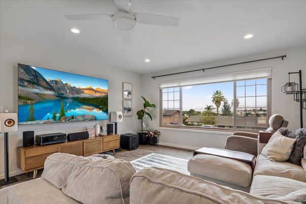 Interior, Living room, Recessed Lighting