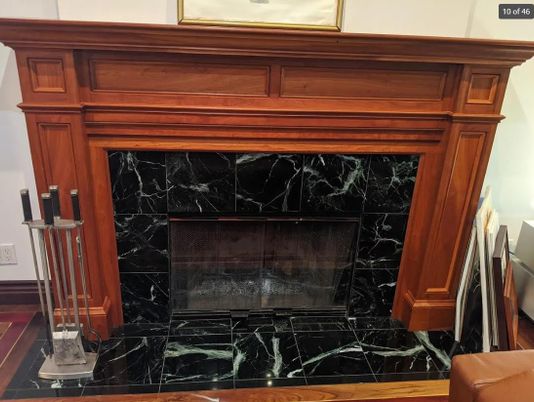 Fireplace, Interior, Marble