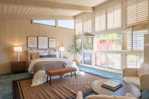 Bedroom, Interior, Wooden Beams