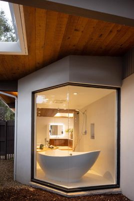 Bathroom, Interior, Wooden Ceilings