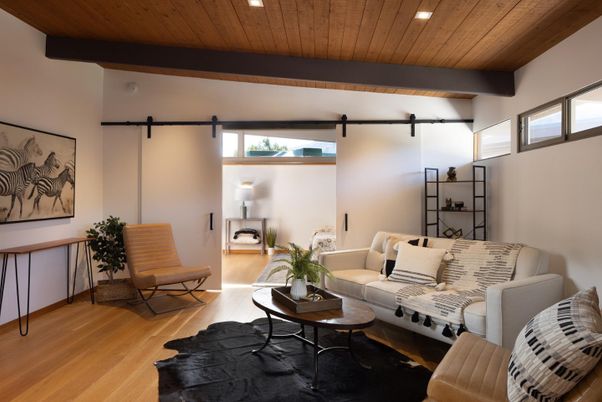 Interior, Living room, Recessed Lighting, Wooden Beams, Wooden Ceilings, Wood Texture Flooring