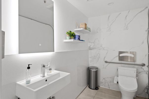 Bathroom, Interior, Marble Walls