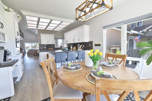 Dining room, Interior, Kitchen, Wood Texture Flooring