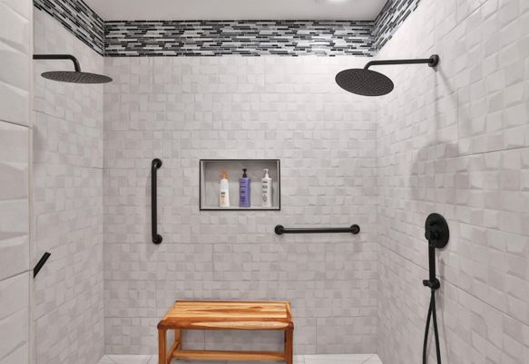 Bathroom, Interior, Recessed Lighting
