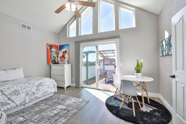 Bedroom, Dining room, Interior, Wood Texture Flooring