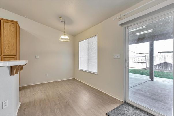 Empty room, Interior, Pendant Lights, Wood Texture Flooring