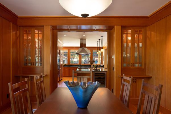 Dining room, Interior, Kitchen, Recessed Lighting